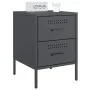 Mesitas de noche 2 unidades acero gris antracita 36x39x50,5 cm de , Mesitas de noche - Ref: Foro24-842927, Precio: 107,45 €, ...