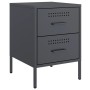Mesitas de noche 2 unidades acero gris antracita 36x39x50,5 cm de , Mesitas de noche - Ref: Foro24-842927, Precio: 127,73 €, ...