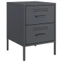Mesitas de noche 2 unidades acero gris antracita 36x39x50,5 cm de , Mesitas de noche - Ref: Foro24-842927, Precio: 107,45 €, ...