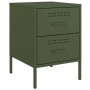 Nachttische, 2 Stück, Olivengrünes Stahl, 36x39x50,5 cm. von , Nachttische - Ref: Foro24-842931, Preis: 127,79 €, Rabatt: %