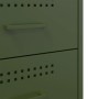 Mesitas de noche 2 unidades acero verde oliva 36x39x50,5 cm de , Mesitas de noche - Ref: Foro24-842931, Precio: 128,14 €, Des...