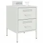 Bedside tables 2 units white steel 36x39x50.5 cm by , Nightstands - Ref: Foro24-842933, Price: 107,45 €, Discount: %