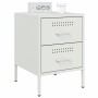Nachttische, 2 Stück, weißer Stahl, 36x39x50,5 cm. von , Nachttische - Ref: Foro24-842933, Preis: 127,79 €, Rabatt: %