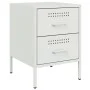 Bedside tables 2 units white steel 36x39x50.5 cm by , Nightstands - Ref: Foro24-842933, Price: 107,45 €, Discount: %