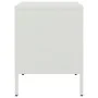 Bedside tables 2 units white steel 36x39x50.5 cm by , Nightstands - Ref: Foro24-842933, Price: 107,45 €, Discount: %