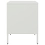 Nachttische, 2 Stück, weißer Stahl, 36x39x50,5 cm. von , Nachttische - Ref: Foro24-842933, Preis: 127,79 €, Rabatt: %