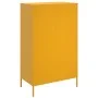 Aparador de acero amarillo mostaza 68x39x113 cm de , Aparadores - Ref: Foro24-842967, Precio: 145,58 €, Descuento: %