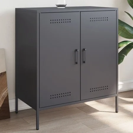 Aparador de acero gris antracita 68x39x79 cm de , Aparadores - Ref: Foro24-842978, Precio: 107,22 €, Descuento: %