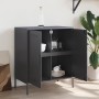 Anrichte aus anthrazitgrauem Stahl 68x39x79 cm von , Sideboards - Ref: Foro24-842978, Preis: 108,44 €, Rabatt: %