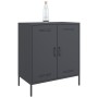 Anrichte aus anthrazitgrauem Stahl 68x39x79 cm von , Sideboards - Ref: Foro24-842978, Preis: 108,44 €, Rabatt: %