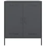 Anrichte aus anthrazitgrauem Stahl 68x39x79 cm von , Sideboards - Ref: Foro24-842978, Preis: 107,27 €, Rabatt: %