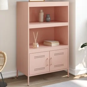 Steel pink sideboard 68x39x113 cm by , Sideboards - Ref: Foro24-842971, Price: 126,94 €, Discount: %