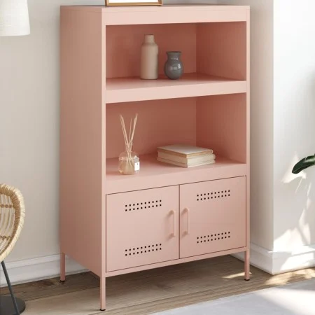 Steel pink sideboard 68x39x113 cm by , Sideboards - Ref: Foro24-842971, Price: 126,94 €, Discount: %