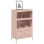 Steel pink sideboard 68x39x113 cm by , Sideboards - Ref: Foro24-842971, Price: 126,94 €, Discount: %