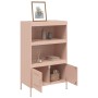 Aparador de acero rosa 68x39x113 cm de , Aparadores - Ref: Foro24-842971, Precio: 128,32 €, Descuento: %