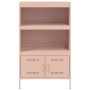 Aparador de acero rosa 68x39x113 cm de , Aparadores - Ref: Foro24-842971, Precio: 128,32 €, Descuento: %