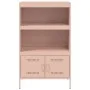 Steel pink sideboard 68x39x113 cm by , Sideboards - Ref: Foro24-842971, Price: 126,94 €, Discount: %