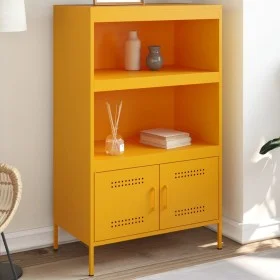 Gelber Senf-Stahlschrank 68x39x113 cm von , Sideboards - Ref: Foro24-842973, Preis: 127,09 €, Rabatt: %