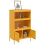 Aparador de acero amarillo mostaza 68x39x113 cm de , Aparadores - Ref: Foro24-842973, Precio: 128,47 €, Descuento: %