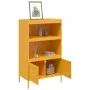 Gelber Senf-Stahlschrank 68x39x113 cm von , Sideboards - Ref: Foro24-842973, Preis: 128,54 €, Rabatt: %