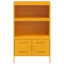 Aparador de acero amarillo mostaza 68x39x113 cm de , Aparadores - Ref: Foro24-842973, Precio: 128,47 €, Descuento: %