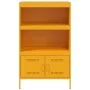Gelber Senf-Stahlschrank 68x39x113 cm von , Sideboards - Ref: Foro24-842973, Preis: 128,54 €, Rabatt: %