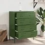 Olivgrüner Stahlschrank 68x39x89 cm von , Sideboards - Ref: Foro24-842986, Preis: 156,31 €, Rabatt: %