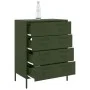 Olivgrüner Stahlschrank 68x39x89 cm von , Sideboards - Ref: Foro24-842986, Preis: 156,31 €, Rabatt: %