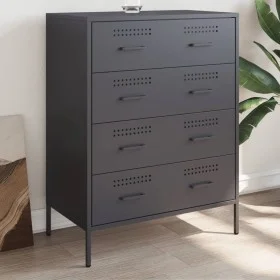 Anrichte aus anthrazitgrauem Stahl 68x39x89 cm von , Sideboards - Ref: Foro24-842984, Preis: 155,19 €, Rabatt: %