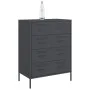 Anrichte aus anthrazitgrauem Stahl 68x39x89 cm von , Sideboards - Ref: Foro24-842984, Preis: 155,19 €, Rabatt: %