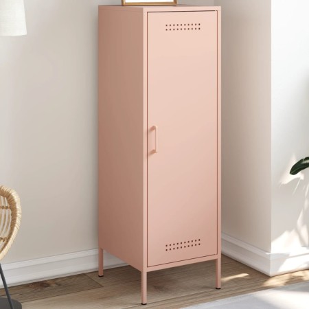 Aparador de acero rosa 36x39x113 cm de , Aparadores - Ref: Foro24-843007, Precio: 117,58 €, Descuento: %