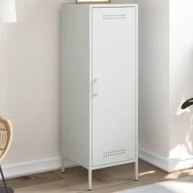 Weißer Stahlschrank 36x39x113 cm von , Sideboards - Ref: Foro24-843011, Preis: 84,89 €, Rabatt: %