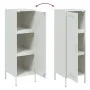 Aparador de acero blanco 36x39x113 cm de , Aparadores - Ref: Foro24-843011, Precio: 84,89 €, Descuento: %