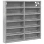 Engineered wood display case in gray concrete 60x8.5x58 cm by , Shelves and shelves - Ref: Foro24-847964, Price: 40,05 €, Dis...