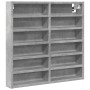 Ingenieurholzvitrine in Betongrau 60x8,5x58 cm von , Regale und Regale - Ref: Foro24-847964, Preis: 40,72 €, Rabatt: %