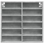 Ingenieurholzvitrine in Betongrau 60x8,5x58 cm von , Regale und Regale - Ref: Foro24-847964, Preis: 40,72 €, Rabatt: %