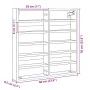 Engineered wood display case in gray concrete 60x8.5x58 cm by , Shelves and shelves - Ref: Foro24-847964, Price: 40,05 €, Dis...