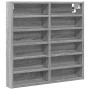 Vitrina de madera de ingeniería gris Sonoma 60x8,5x58 cm de , Estantes y estanterías - Ref: Foro24-847966, Precio: 44,46 €, D...