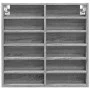 Engineered wood display case in Sonoma gray, 60x8.5x58 cm by , Shelves and shelves - Ref: Foro24-847966, Price: 43,58 €, Disc...