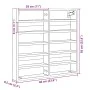 Engineered wood display case in Sonoma gray, 60x8.5x58 cm by , Shelves and shelves - Ref: Foro24-847966, Price: 43,58 €, Disc...