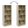 Estantería madera de ingeniería roble Sonoma 57x28,5x141 cm de , Librerías y estanterías - Ref: Foro24-847998, Precio: 70,77 ...