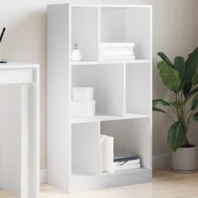 Engineered wood white shelf 57x28.5x141 cm by , Bookcases and shelves - Ref: Foro24-848003, Price: 61,99 €, Discount: %