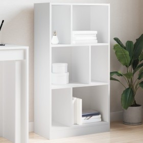 Estantería de madera de ingeniería blanca 57x28,5x141 cm de , Librerías y estanterías - Ref: Foro24-848003, Precio: 62,92 €, ...
