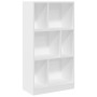 Engineered wood white shelf 57x28.5x141 cm by , Bookcases and shelves - Ref: Foro24-848003, Price: 62,92 €, Discount: %
