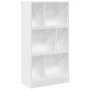 Estantería de madera de ingeniería blanca 57x28,5x141 cm de , Librerías y estanterías - Ref: Foro24-848003, Precio: 62,92 €, ...