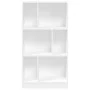 Estantería de madera de ingeniería blanca 57x28,5x141 cm de , Librerías y estanterías - Ref: Foro24-848003, Precio: 62,92 €, ...