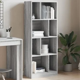 Engineered wood bookshelf in Sonoma gray, 57x28.5x141 cm by , Bookcases and shelves - Ref: Foro24-848001, Price: 70,66 €, Dis...