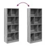 Engineered wood bookshelf in Sonoma gray, 57x28.5x141 cm by , Bookcases and shelves - Ref: Foro24-848001, Price: 70,66 €, Dis...