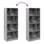 Estantería madera de ingeniería gris Sonoma 57x28,5x141 cm de , Librerías y estanterías - Ref: Foro24-848001, Precio: 71,81 €...