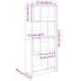 Estantería madera de ingeniería gris Sonoma 57x28,5x141 cm de , Librerías y estanterías - Ref: Foro24-848001, Precio: 71,81 €...